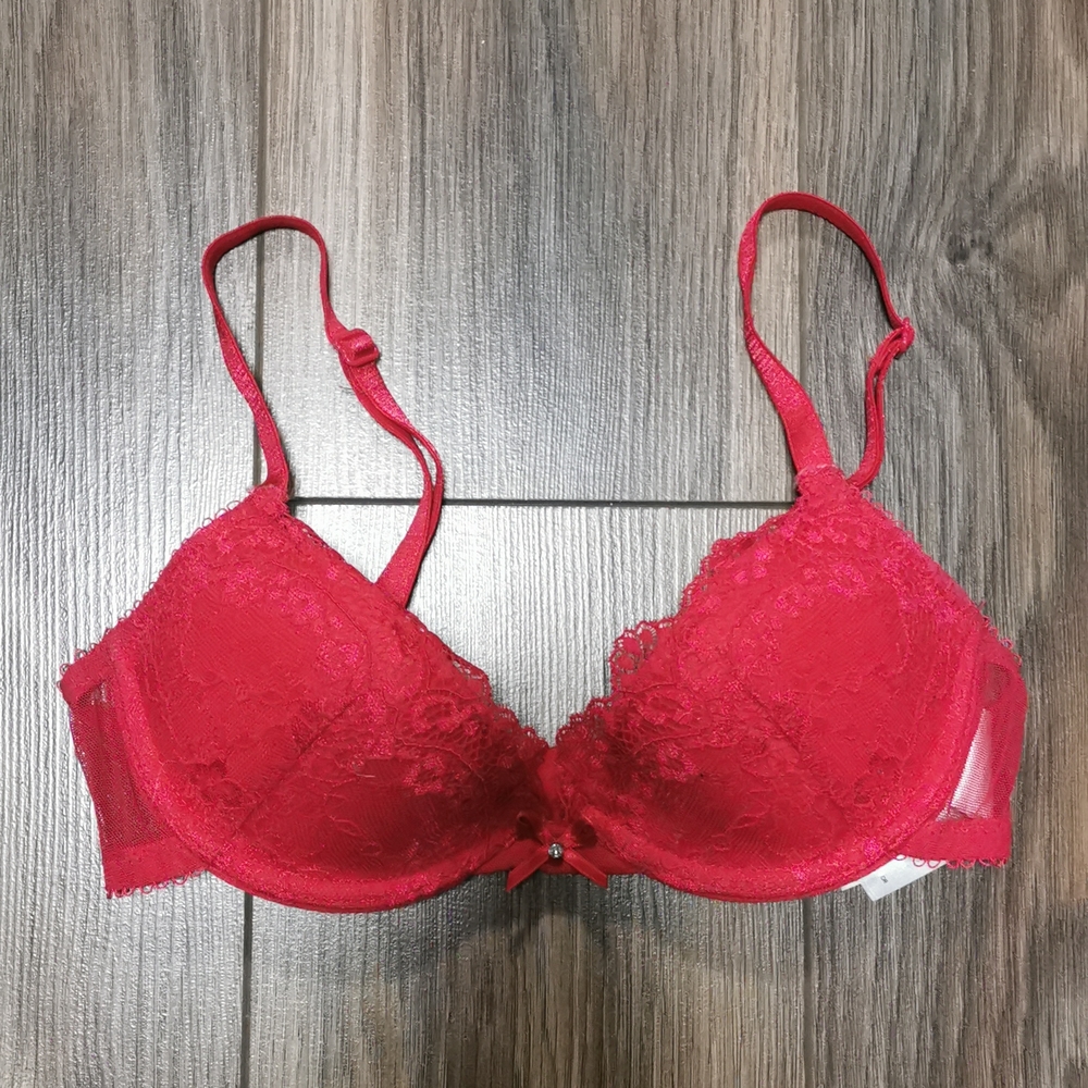 H&M Red Lace Bra, 32A